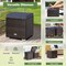 2 Pieces Patio Storage Ottoman with Removable and Washable Cushions